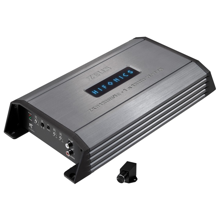 Amplificator auto monobloc Hifonics Zeus ZXR1500/1E 1500W RMS, Clasa D, 1Ω, 150x50x313mm