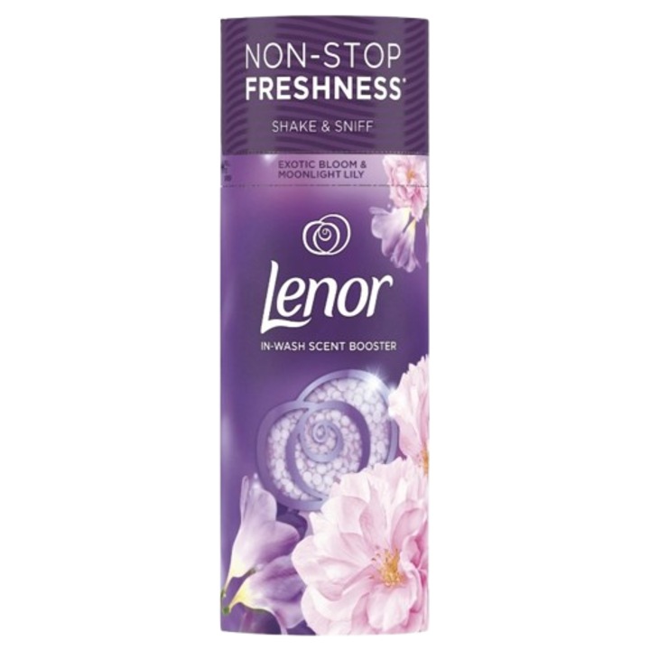 Perle parfumate Lenor, Exotic Bloom, 155 g, parfum floral, utilizare multiplă