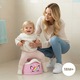 Гърне за деца Sun Baby, противоплъзгащо, подвижен контейнер, еднорог, тъмно розово, 2 години