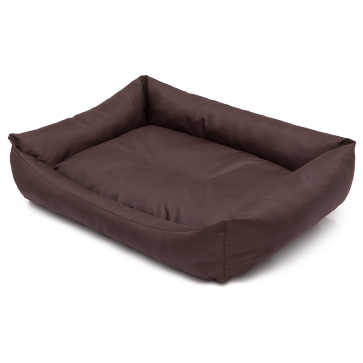 Culcus pentru caini, BJIRD, waterproof, 62x43cm, maro inchis, usor de curatat