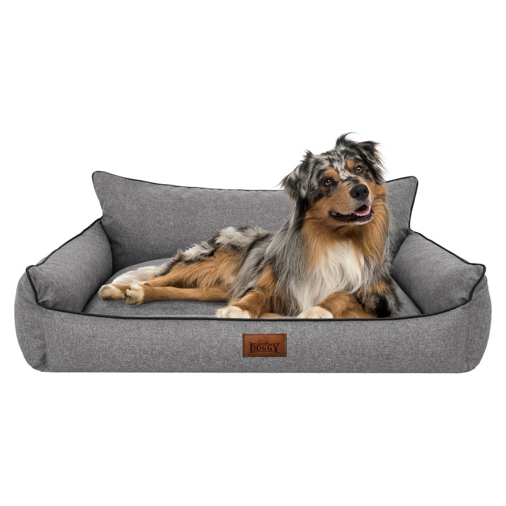 Culcus pentru caini, BJIRD, Ekolen, impermeabil, 82x63cm, grafit