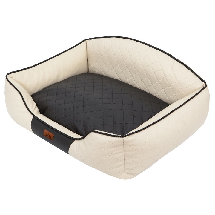 Culcus pentru caini BJIRD Elite, eko-piele, 110x85cm, impermeabil, cu perne lavabile