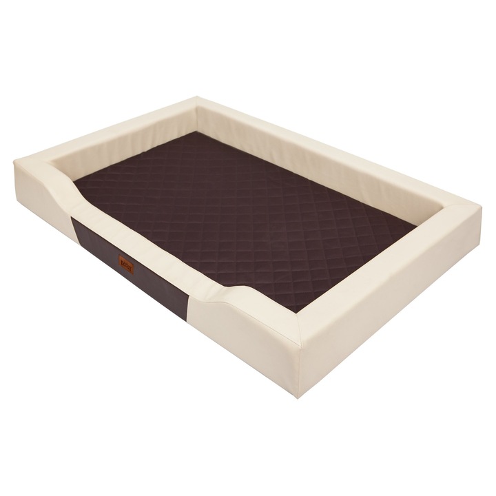 Culcus pentru caini BJIRD, Deluxe, waterproof, 93x62cm, cu saltea detasabila, pentru interior si exterior