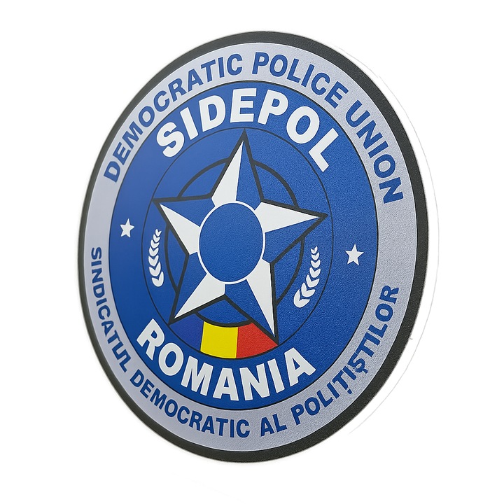 Sticker parbriz Car Sticker SIDEPOL, multicolor, 8x8cm, rotund