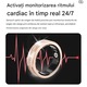 VeniSymlis® Inel inteligent Vring6 ultra-usor, auriu, monitorizeaza, ritm cardiac, SpO2, HRV si ciclu menstrual, 128 moduri sport, declansator pentru fotografii, IP68, incarcare magnetica, autonomie baterie 3–7 zile, contor pasi integrat，10