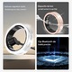 VeniSymlis® Inel inteligent Vring6 ultra-usor, auriu, monitorizeaza, ritm cardiac, SpO2, HRV si ciclu menstrual, 128 moduri sport, declansator pentru fotografii, IP68, incarcare magnetica, autonomie baterie 3–7 zile, contor pasi integrat，10