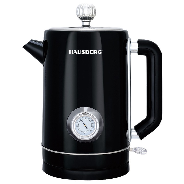 Cana fierbator inox 1.8L cu indicator temperatura 1500-1800W Hausberg HB3626NG
