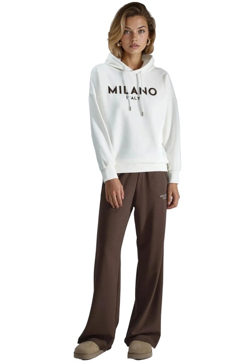 Trening dama, HiCCUP, tricot, alb/maro, XL INTL