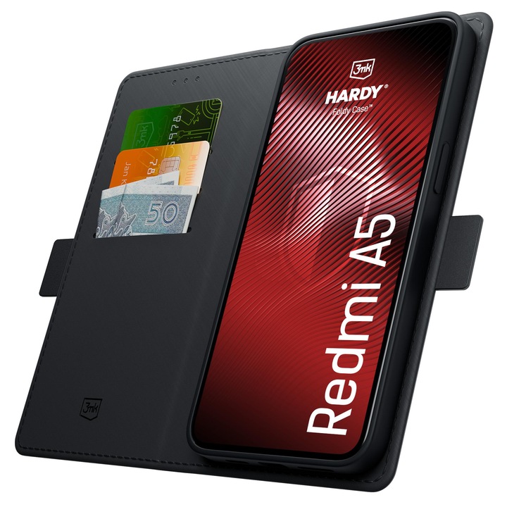 Husa cu clapeta pentru Redmi A5 4G - 3mk HARDY® Foldy Case™