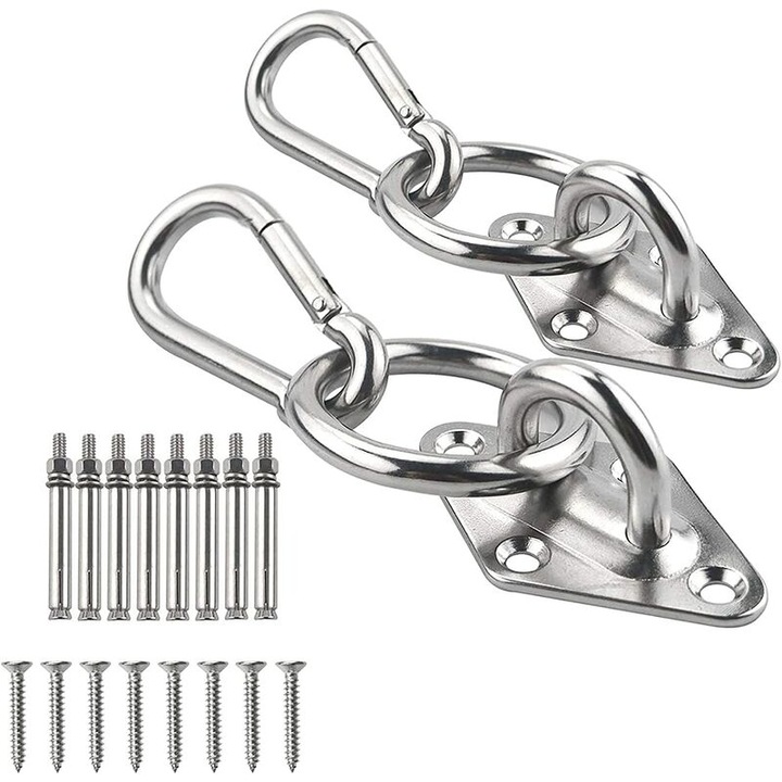 Kit de suspendare hamac, M8, suport 800 lbs, inox interior/exterior