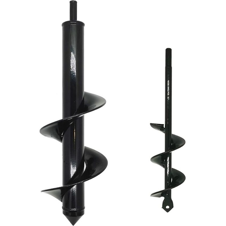 Set de 2 burghie spiralate, 1.6x9cm si 3x12cm, pentru plantare flori, hexagonal, pentru burghiu de 3/8"