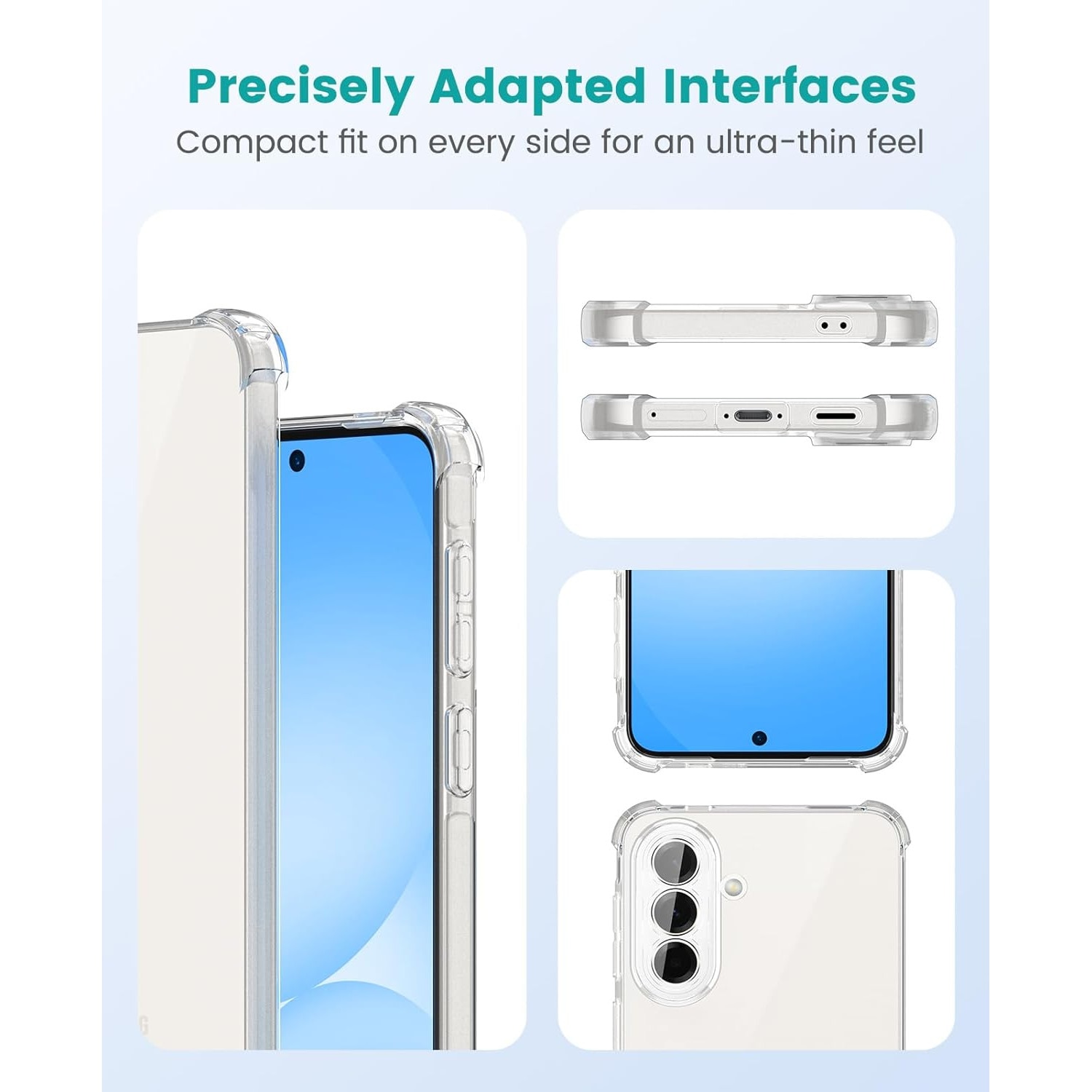 Husa pentru Samsung Galaxy A57 Slim Anti-Shock 1.5mm reinforced 4 corners, transparent
