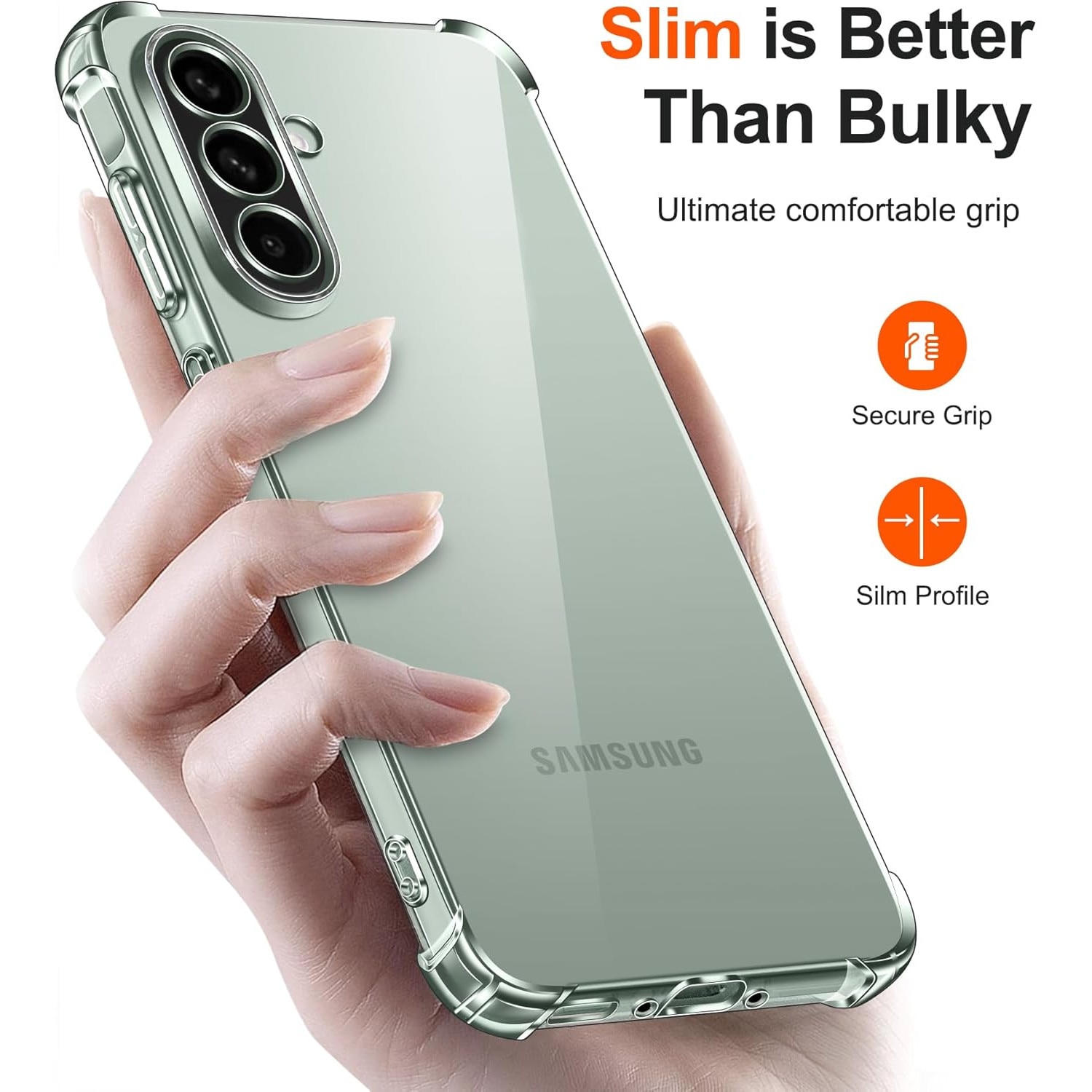 Husa pentru Samsung Galaxy A57 Slim Anti-Shock 1.5mm reinforced 4 corners, transparent