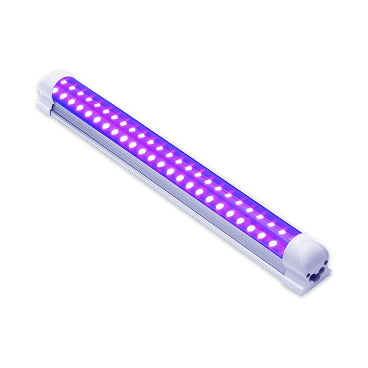 Tub neon T8 LED, 10W, 32cm, lumina ultravioleta, aplicatii variate, transparent
