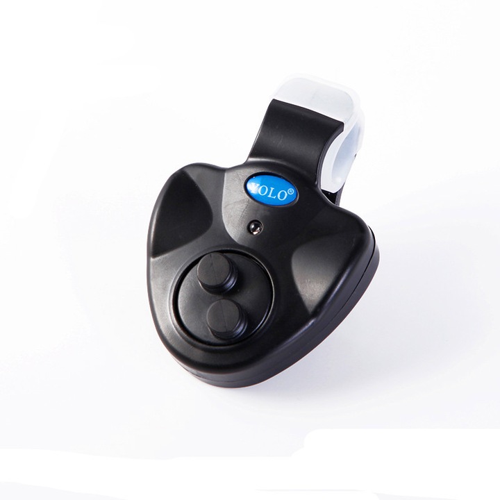 Alarma pentru carlig de pescuit, cu detector electronic si LED-uri, set 2 bucati