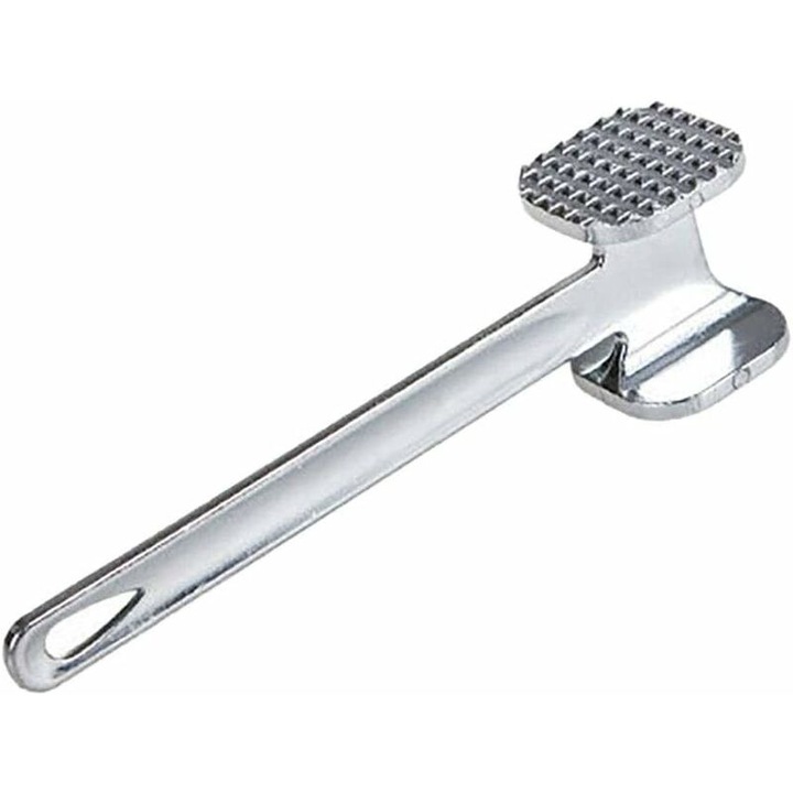 Polonic pentru friptura, dublu fata, design ergonomic, aluminiu, 30x10cm