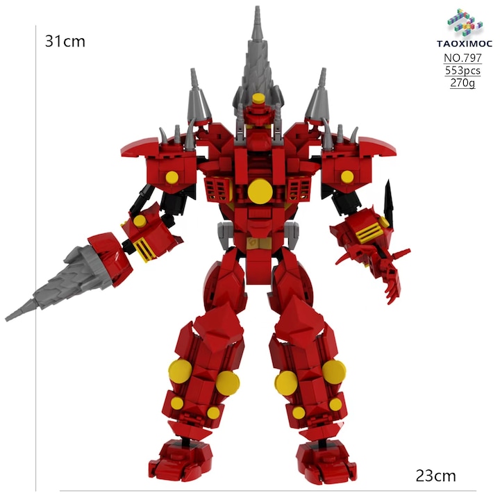 Комплект за изграждане Монитор Тоалетен човек, модел фигура, 797 Transformers Titan Drill Man