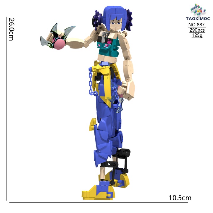 Figurina KPop Demon Hunters Zoe, 290 piese, set