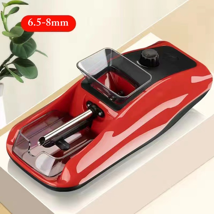 Masina Electrica Pentru Umplerea Tigarilor, Konzmann, Standard 8mm si Slim 6.5 mm, Economisire Bani, Tehnologie Avansata, Plastic Rezistent, Usor de Utilizat, Rosu