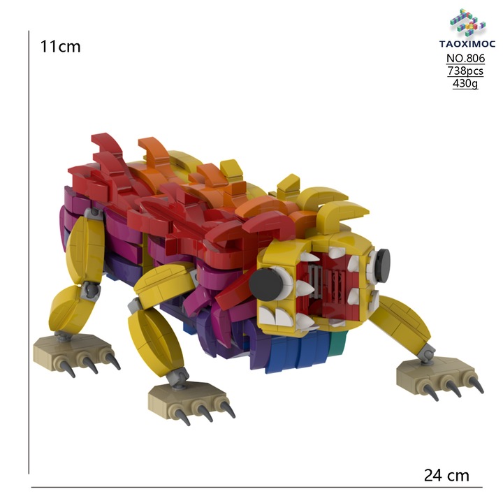 Комплект за конструиране Bobby's Playtime 4, 806 големи блока, многоцветен