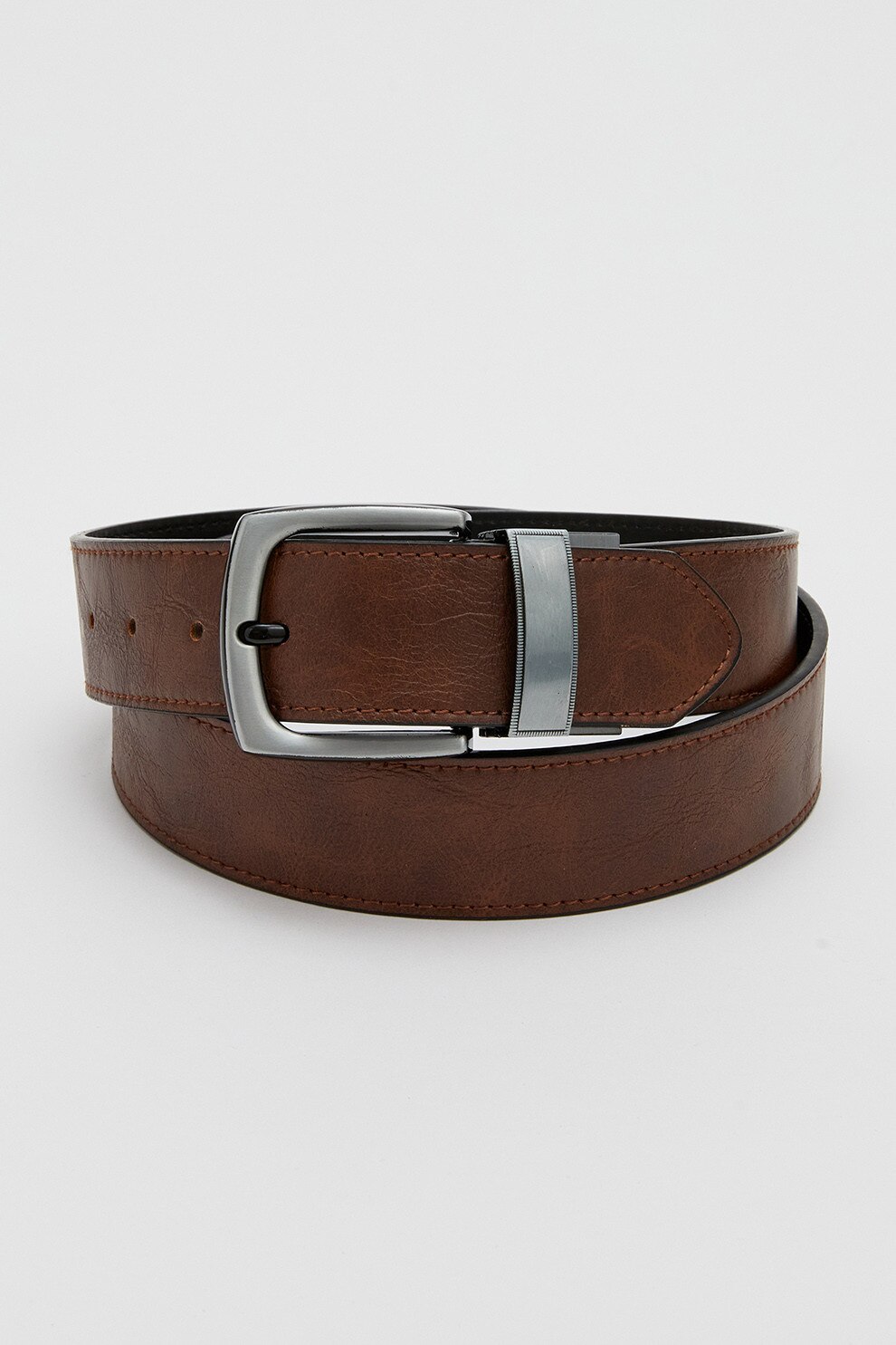 LC WAIKIKI, Curea din piele ecologica, Maro, 105