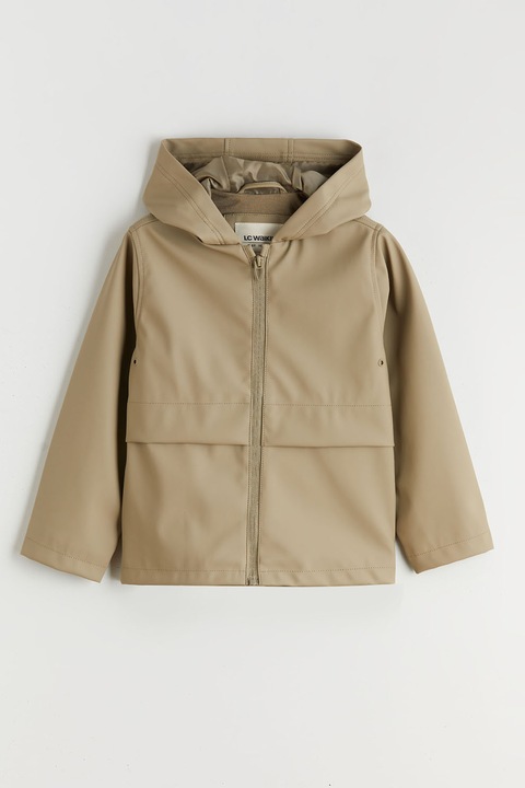 LC WAIKIKI, Jacheta cu finisaj rezistent la apa si gluga, Kaki