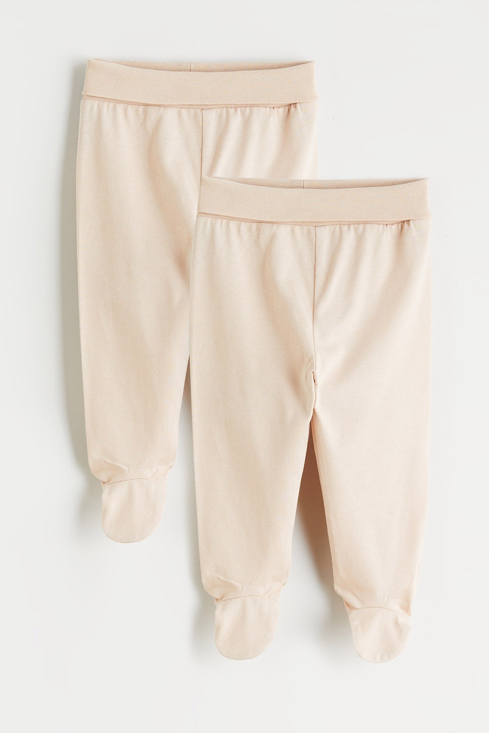 LC WAIKIKI, Set de pantaloni din bumbac - 2 piese, Bej, 56-62 CM