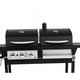 Grill combinat gaz si carbune El Fuego 3+1, 9,35 kW, 2 zone de gatire, 166x118x57cm