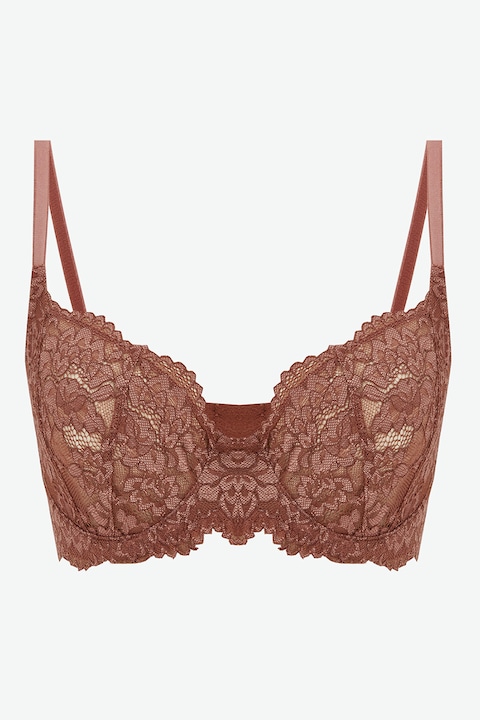 LC WAIKIKI, Sutien din dantela cu sustinere metalica, Caramel, 85C