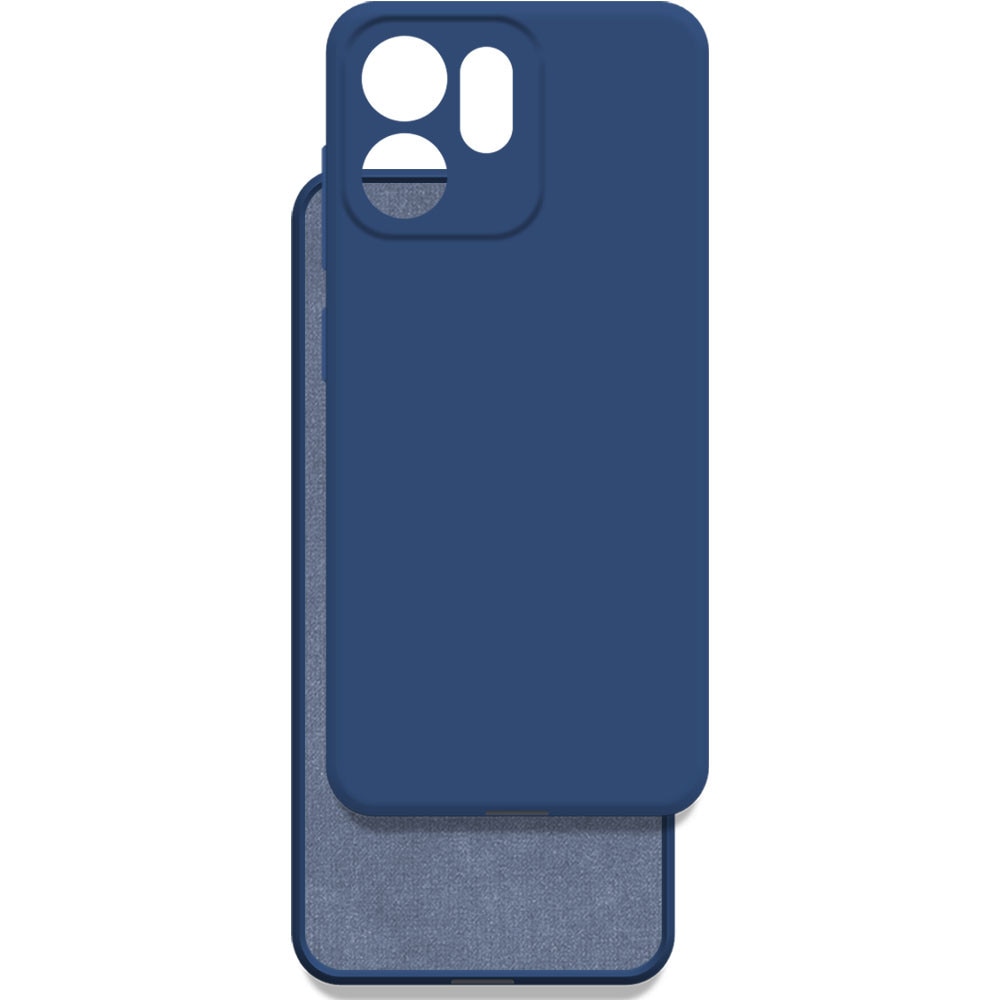 Husa pentru Oppo Reno 14F 5G / Reno14 FS, Color Shield, Interior de catifea, Suprafata aderenta, Protectie antisoc, Margini ridicate, Regular Fit, Silicon, Albastru inchis