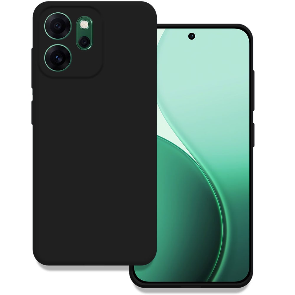Husa pentru Oppo Reno 14F 5G / Reno14 FS, Color Shield, Interior de catifea, Suprafata aderenta, Protectie antisoc, Margini ridicate, Regular Fit, Silicon, Negru