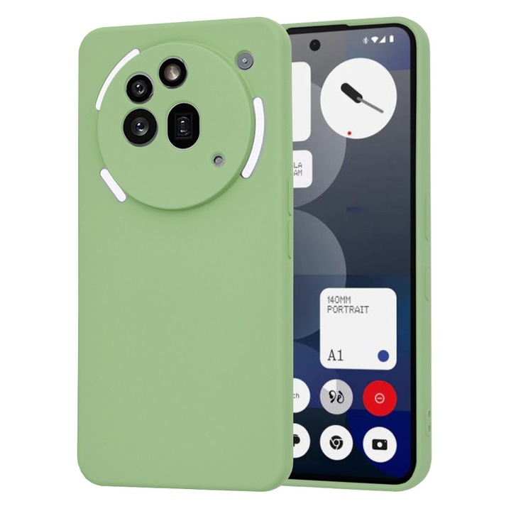 Husa silicon pentru Nothing Phone (3a) Pro, Accesorio Soft Flex, Mint Green