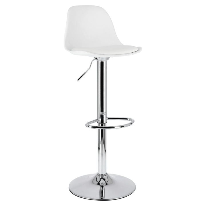 Бели колиета, регулируем бял бар стол за кухня и всекидневна