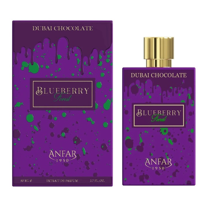 Extract de Parfum Anfar 1950 Dubai Chocolate - Blueberry Forest, Unisex, 80 ml