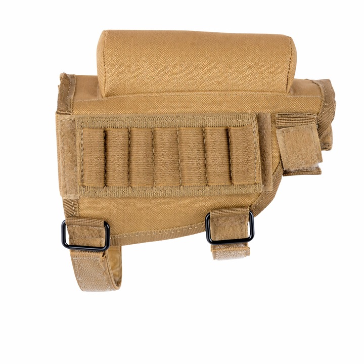 Suport pentru cartuse de pusca, JOVYNEX, suport ajustabil pentru obraz, 7 cartuse, nylon, pentru stangaci si dreptaci