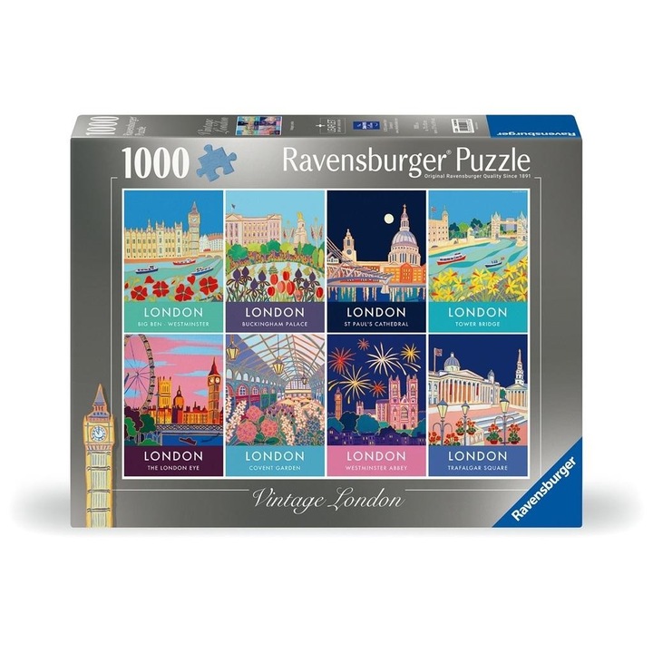 Puzzle 1000 Ravensburger Vintage Londyn