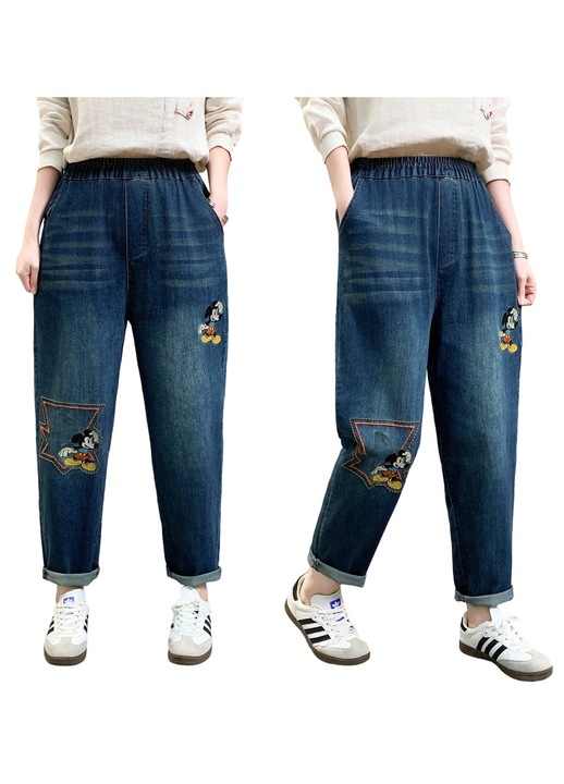 Дамски блузи A30, Памук, Син