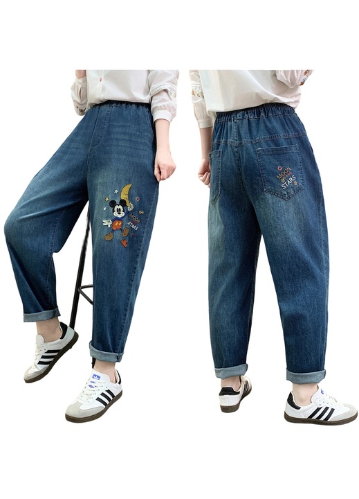 Дамски блузи A45, памук, син