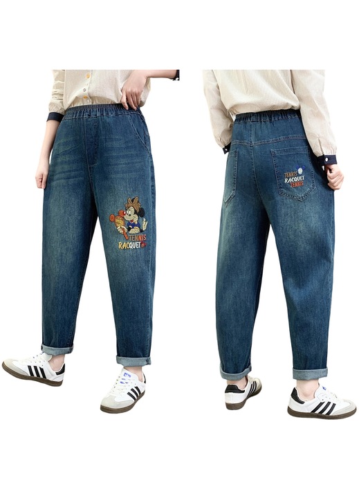 Дамски блузи A47, Памук, Син