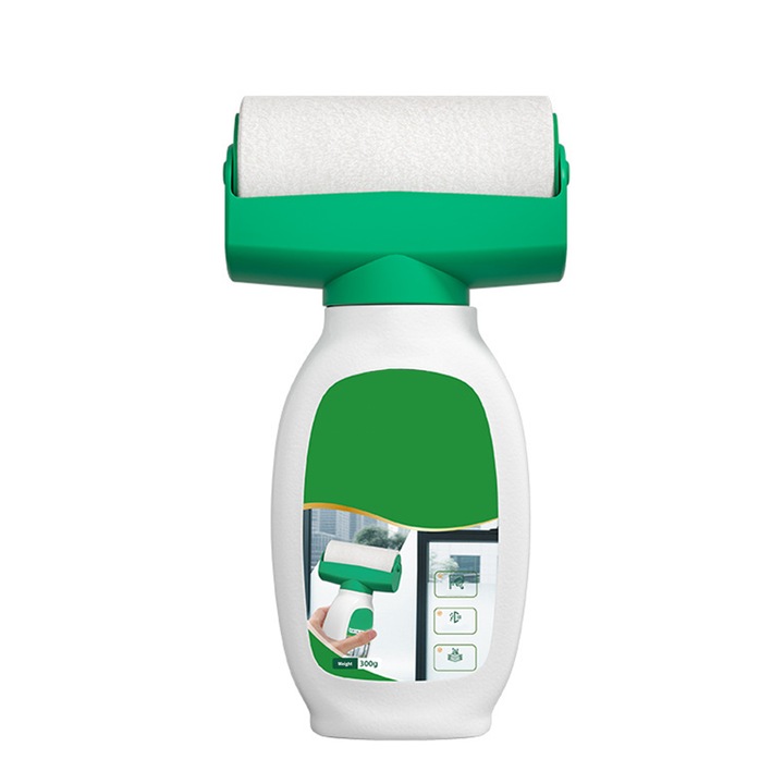 Kit vopsea sticla mata cu rola, 300g, finisaj alb, protectie vizuala, set montaj
