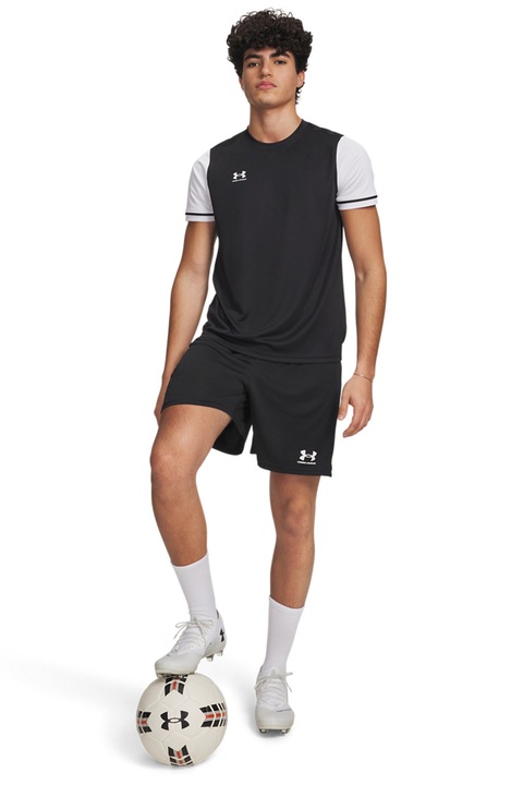 Under Armour, Pantaloni scurti pentru fotbal Chalenger Core, Alb/Negru