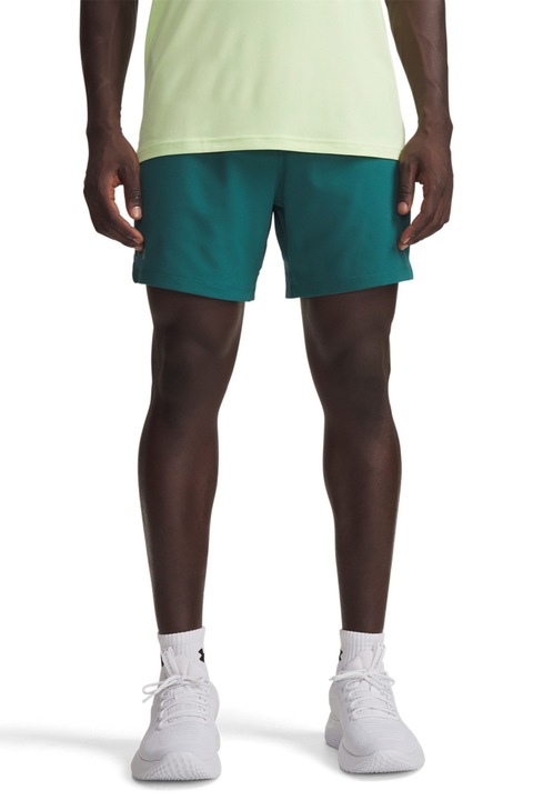 Under Armour, Pantaloni scurti pentru fitness Vanish, Verde, Negru, S