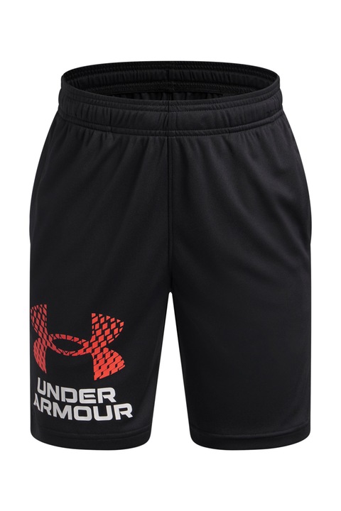 Under Armour, Pantaloni scurti cu logo, pentru antrenament Tech, Rosu/Negru