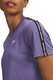 Under Armour, Tricou cu benzi logo laterale pentru fitness Tech, Alb/Negru/Lila