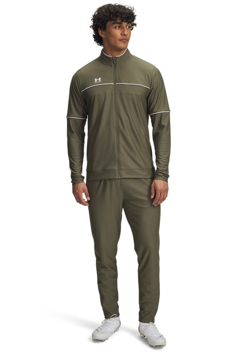 Under Armour, Футболен екип Challenger с лого, Бял/Каки