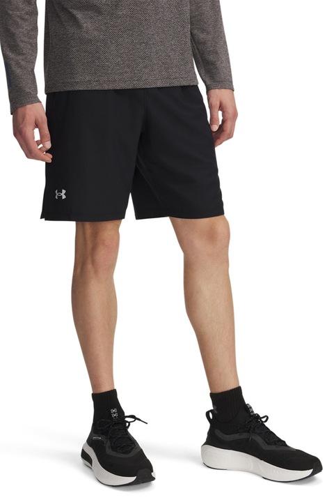 Under Armour, Pantaloni scurti slim-fit, pentru alergare Launch, Negru