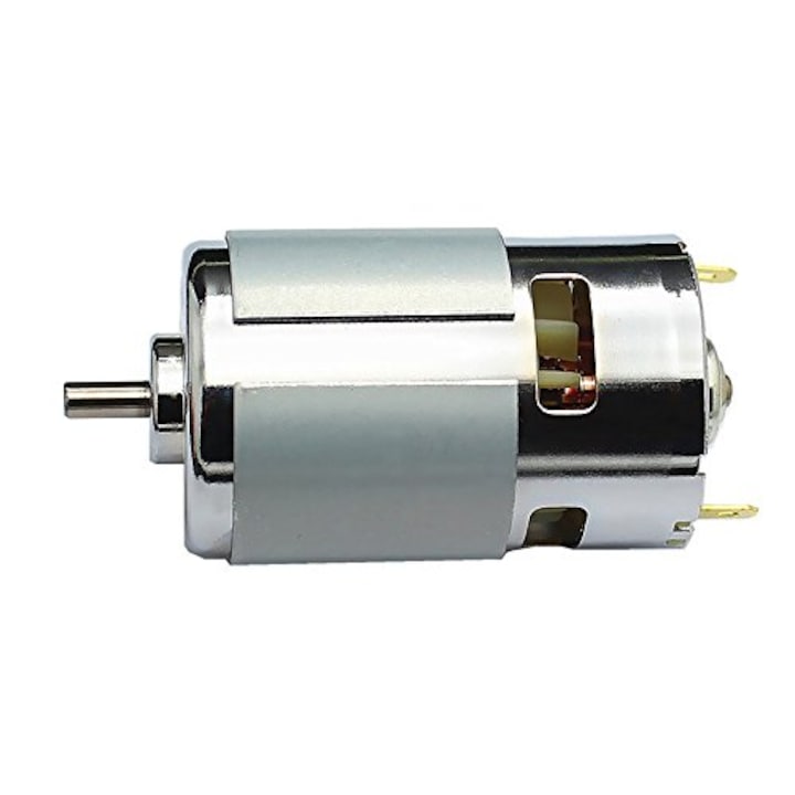 775-ös DC motor, 12V-24V, 8000-12000 ford./perc, nagy nyomaték, 86W