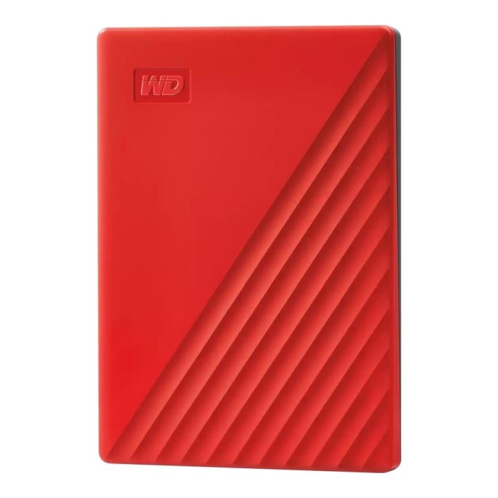 Външен твърд диск Western Digital My Passport 6TB USB3.2, червен
