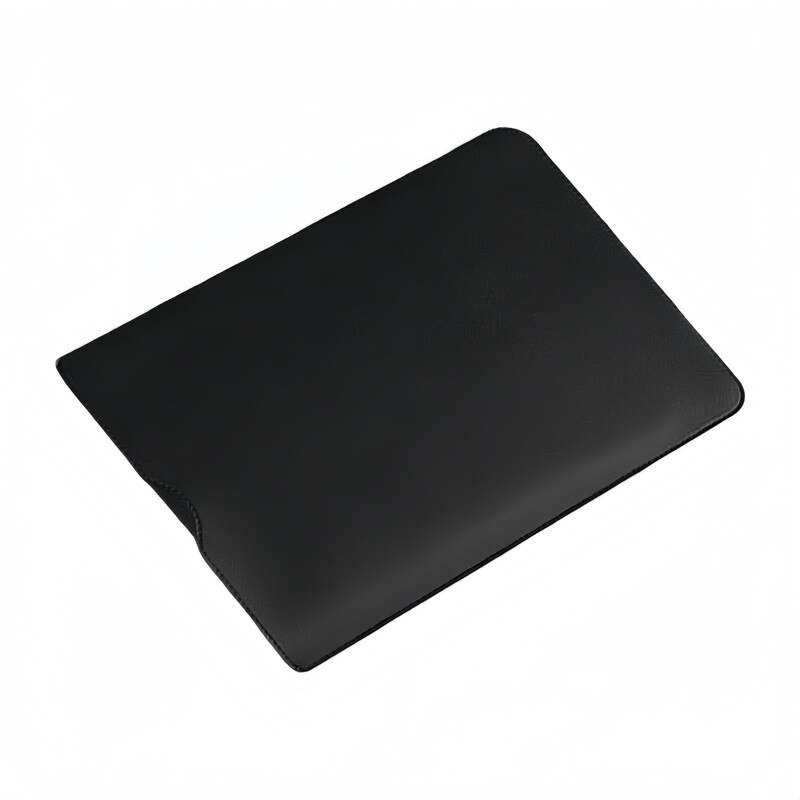 Geanta interioara pentru laptop 11-14 inch, impermeabila, din piele ecologica, cu protectie din plus, neagra, 34.5x25.4x0.3cm