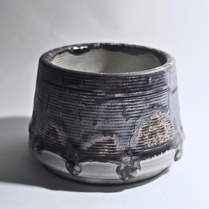 Чаша за кафе Thomsa Bronze T-Cup, керамика, синя, безопасна за храна глазура, 8 x 6 см